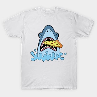 Shark Eating Pizza T-Shirt